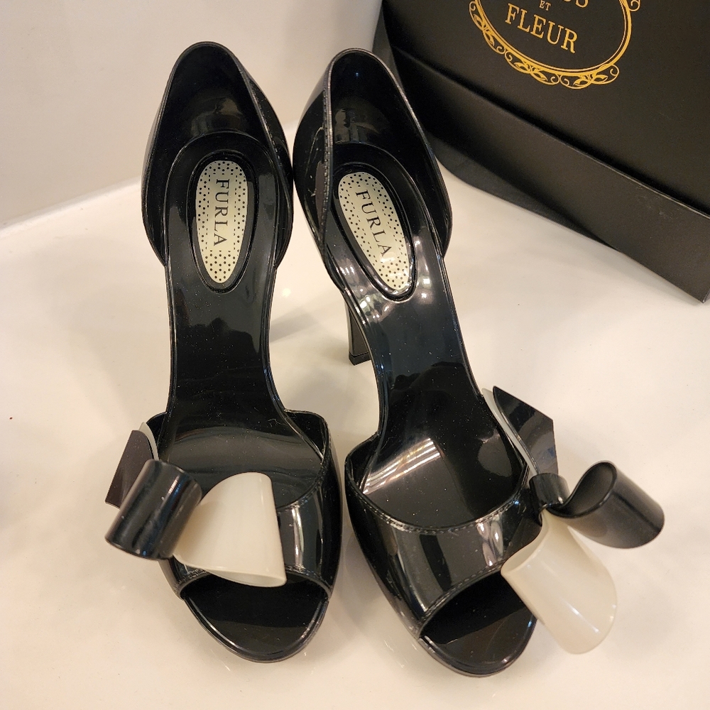 Peep Toe Jelly Heels-Furla (Women)